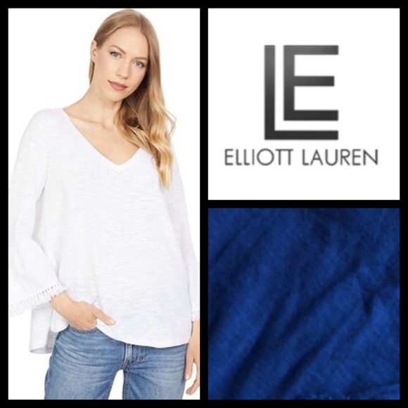 elliott-lauren-tops-nwt-elliott-lauren-bell-sleeve-boho-top-poshmark
